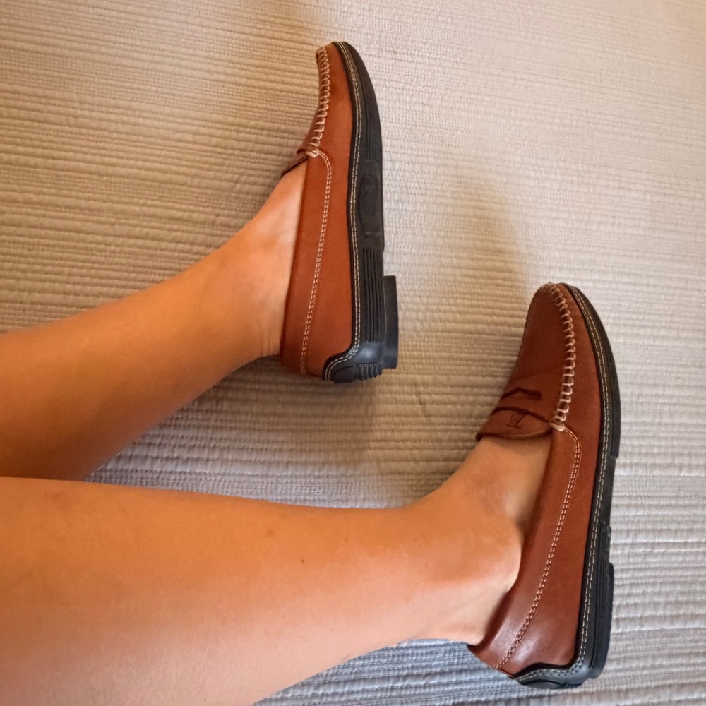 Tods Womens Tan Leather Penny Loafer Gommini Driving Moccasins Italy EU38/US7.5 - Picture 2 of 8